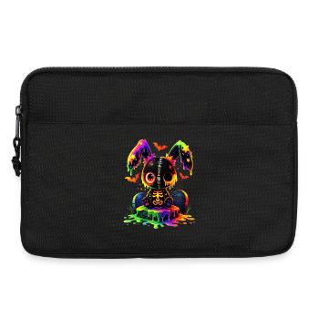 Lapin gothique de Kawaii - Sacoche pour ordinateur portable 13 pouces - noir - Devant