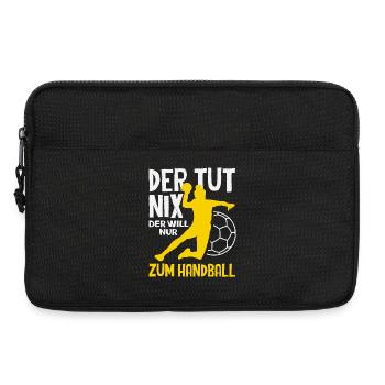 Handball Handballer Handball Trainer Fan Geschenk - Laptoptasche 13" - Schwarz - Vorne