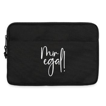 Mir egal - Laptoptasche 13" - Schwarz - Vorne