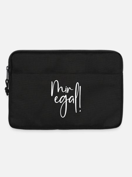 Mir egal - Laptoptasche 13" - Schwarz
