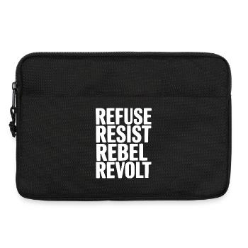 Weigern Widerstand Rebellenaufstand - Laptoptasche 13" - Schwarz - Vorne