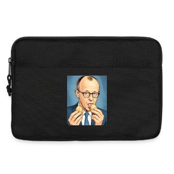 #mehrzweckeier - Laptoptasche 13" - Schwarz - Vorne