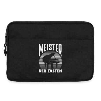 Piano Klavier Musiker Geschenk Geschenkidee - Laptoptasche 13" - Schwarz - Vorne