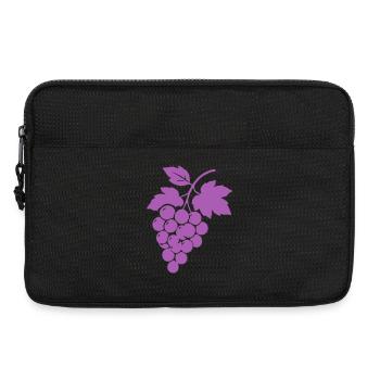 Purpurne Trauben Silhouette - Laptoptasche 13" - Schwarz - Vorne