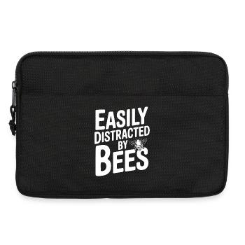Leicht von Bienen ablenken lassen - Laptoptasche 13" - Schwarz - Vorne