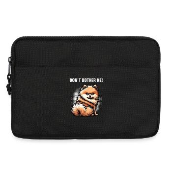 Ne me dérange pas Poméranie, Poméranie, Chien Spitz Poméranie, - Sacoche pour ordinateur portable 13 pouces - noir - Devant