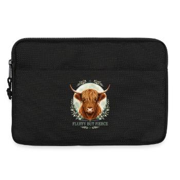 Flauschige, aber furchtlose Highlander-Sammlung - Laptoptasche 13" - Schwarz - Vorne