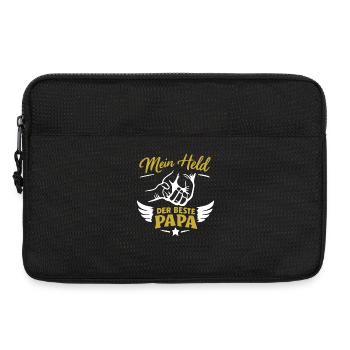 Mein Held Der Beste Papa - Laptoptasche 13" - Schwarz - Vorne
