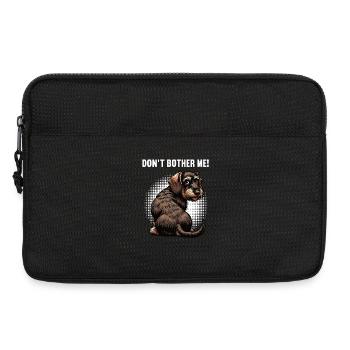 Don't Bother Me Rauhaardackel Dackel Dackelhalter - Laptoptasche 13" - Schwarz - Vorne