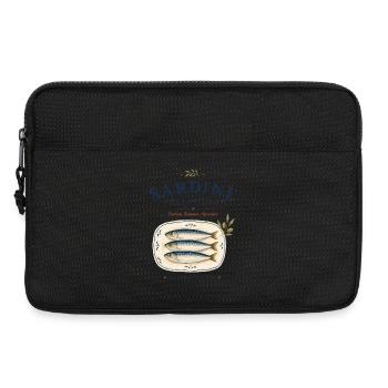 Sardine Social Club Mediterranean Retro - Laptop bag 13" - black - Front