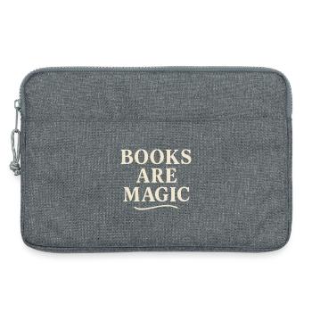 Books are magic - Laptop bag 13" - heather grey - Front