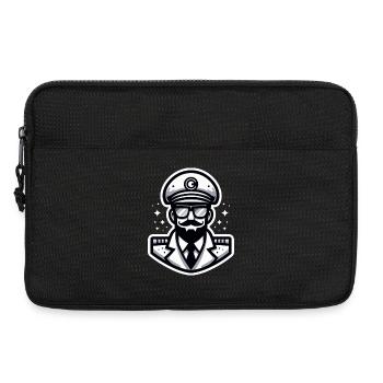 Captain White - Laptop bag 13" - black - Front