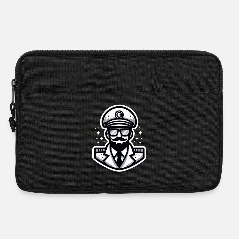 Kapitän weiß - Laptoptasche 13" - Schwarz