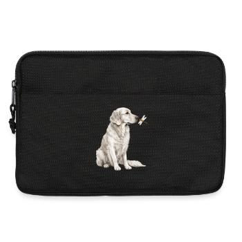 Golden Retriever Dragonfly Dog Motif for Dog Fans - Laptop bag 13" - black - Front