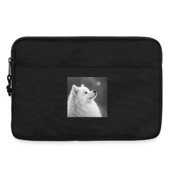 Samoyed motif for dog lovers Zwerkspitz - Laptop bag 13" - black - Front