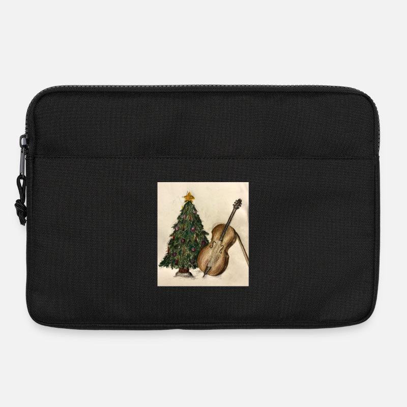 Weihnachtsmusik am Baum - Laptoptasche 13" - Schwarz