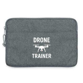 Emblème du formateur de drones - Sacoche pour ordinateur portable 13 pouces - gris chiné - Devant