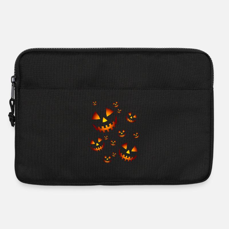 Pumpkins in the dark - Laptoptasche 13" - Schwarz