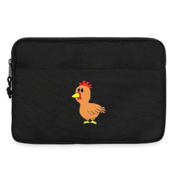 Huhn / Chicken - Laptoptasche 13" - Schwarz - Vorne