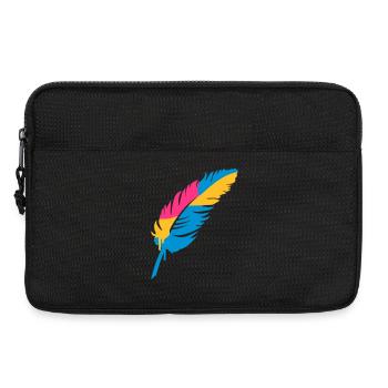 A colorful feather - Laptop bag 13" - black - Front
