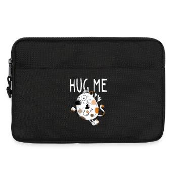 Hug Me Katzenengel - Katze - Katzen - Katerchen - Laptoptasche 13" - Schwarz - Vorne