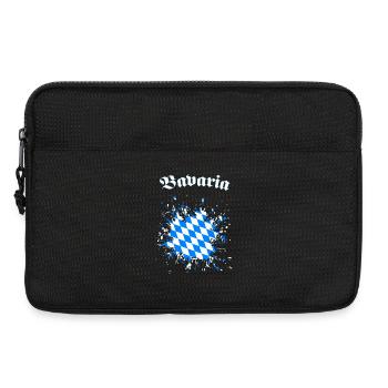 Bayern Diamantenspritzer Blau Weiß Bayern Bavaria  - Laptoptasche 13" - Schwarz - Vorne