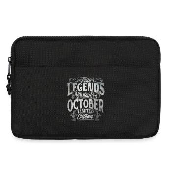 True Legends Are Born In October Limited Edition - Laptoptasche 13" - Schwarz - Vorne