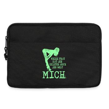 Meine Frau hat den Geilsten Arsch der Welt - Laptoptasche 13" - Schwarz - Vorne