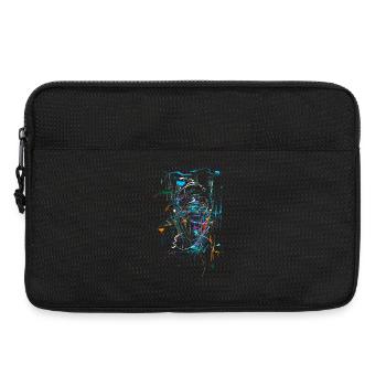 Scifi Hintergrund - ABSTRAKT - Laptoptasche 13" - Schwarz - Vorne