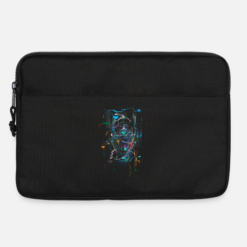 Scifi Hintergrund - ABSTRAKT - Laptoptasche 13" - Schwarz