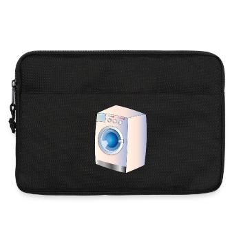 Machine à laver dans le style BD pour des idées fraîches - Sacoche pour ordinateur portable 13 pouces - noir - Devant