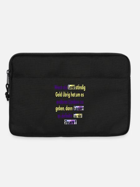 Zu viele Steuern - Laptoptasche 13" - Schwarz