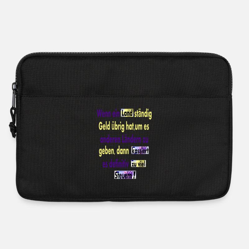 Zu viele Steuern - Laptoptasche 13" - Schwarz