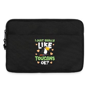 Toucan Oiseau Toucan - Sacoche pour ordinateur portable 13 pouces - noir - Devant