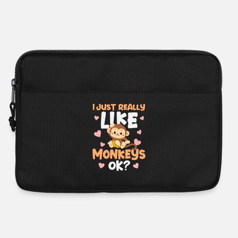 Affe Affen - Laptoptasche 13" - Schwarz