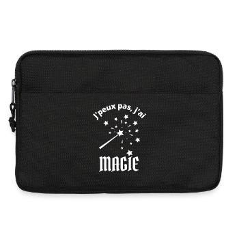 je peux pas j ai magie étoiles baguette magique - Sacoche pour ordinateur portable 13 pouces - noir - Devant