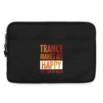 Trance Makes Me Happy - Positive Wear - Laptoptasche 13" - Schwarz - Vorne