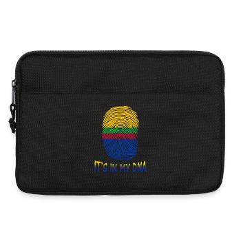 T-Shirt-Flagge von Appingedam es ist in meiner DNA - Laptoptasche 13" - Schwarz - Vorne