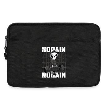 Body Building Skeleton - Laptop bag 13" - black - Front