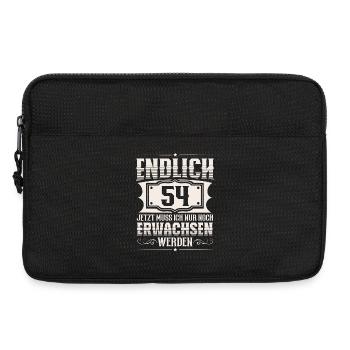 54. Geburtstag 54 Jahre Lustiger Spruch - Laptoptasche 13" - Schwarz - Vorne