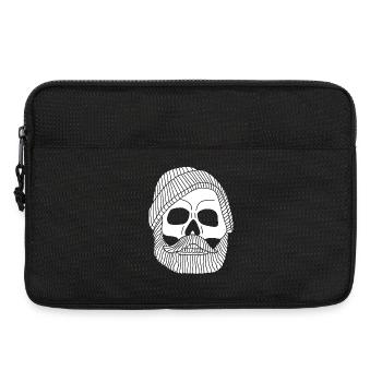 Skull of a white fisherman - Laptop bag 13" - black - Front