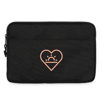 Sonne im Herz - Laptoptasche 13" - Schwarz - Vorne