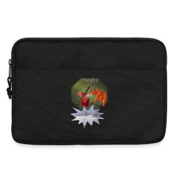 Canary Islands with their own touch - cocktail under palm trees! - Laptop bag 13" - black - Front