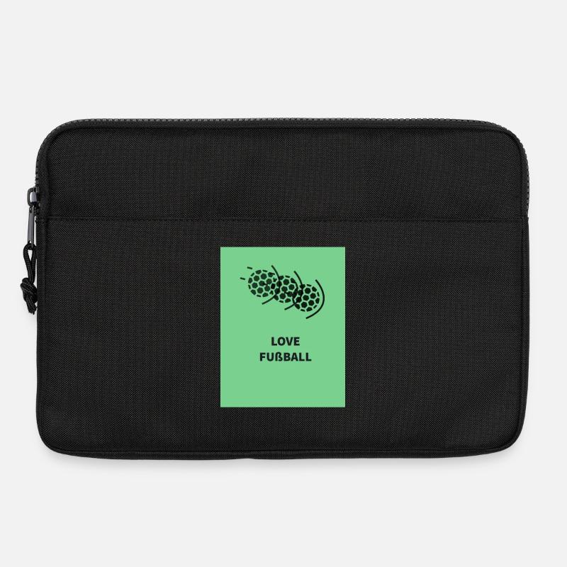 Fußball Leidenschaft Motiv - Laptoptasche 13" - Schwarz