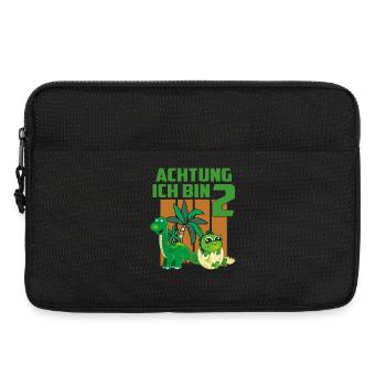 Achtung ich bin Zwei Jahre alt - Laptoptasche 13" - Schwarz - Vorne