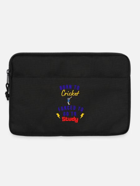 Geboren fürs Cricket, Lernen Pflicht - Laptoptasche 13" - Schwarz