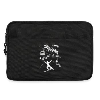 Ski resort I'm coming ! - Laptop bag 13" - black - Front