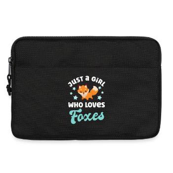Fox foxes - Laptop bag 13" - black - Front
