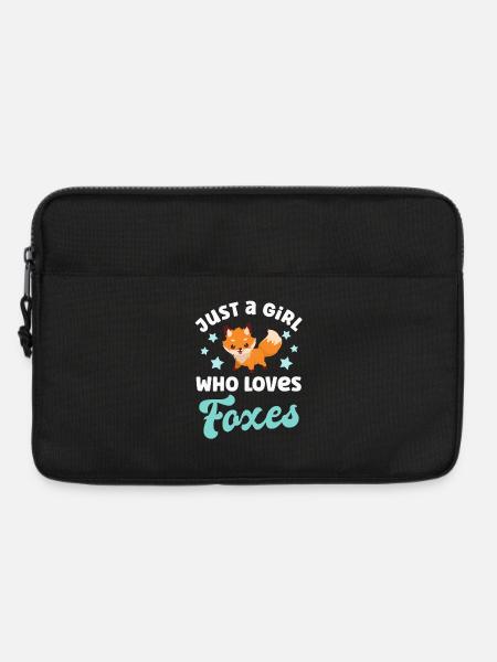 Fox foxes - Laptop bag 13" - black
