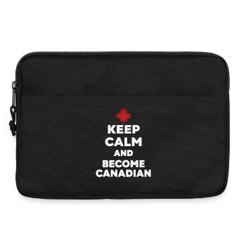 Keep Calm Werde Kanadier - Laptoptasche 13" - Schwarz - Vorne